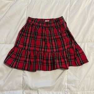 Crewcuts Christmas plaid skirt